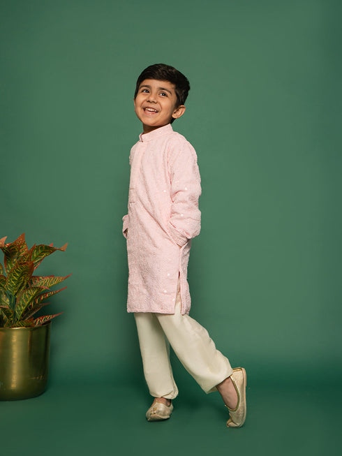 Boy's Kurta And Pyjama Set