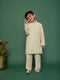 Boy's' Pista Green Kurta And Pyjama Set