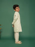 Boy's' Pista Green Kurta And Pyjama Set