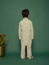 Boy's' Pista Green Kurta And Pyjama Set