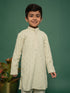 Boy's' Pista Green Kurta And Pyjama Set