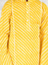 Infant Boy's' Yellow And White Cotton Kurta And Pyjama Set
