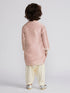 Boy's' Peach Kurta And Patiala Set