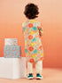 Boy's' Multicolour Kurta And Pyjama Set