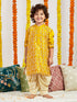 Boy's' Mustard Kurta And Patiala Set