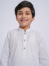 Boy's' White Kurta And Pyjama Set