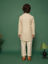 Boy's Off White Kurta And Pyjama Set
