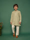 Boy's' Pista Green Kurta And Pyjama Set