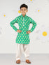 Boy's Green Cotton Kurta Patiala Set