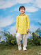 Boy's Mehendi Green Kurta And Pyjama Set