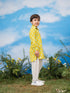 Boy's Mehendi Green Kurta And Pyjama Set