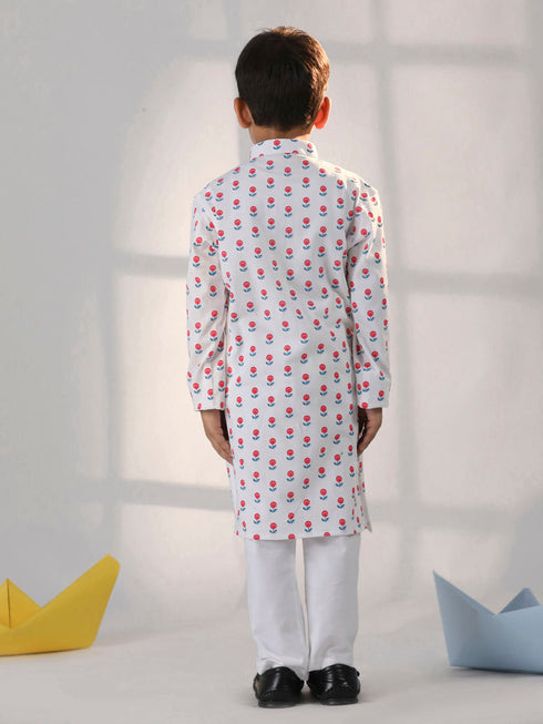 Boy's' White Kurta