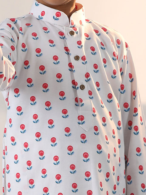 Boy's' White Kurta