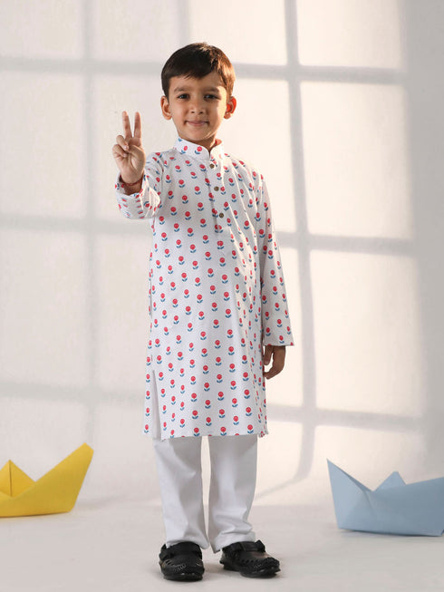 Boy's' White Kurta