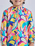 Boy's' Multicolour Kurta And Pyjama Set