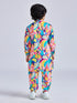 Boy's' Multicolour Kurta And Pyjama Set