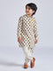 Boy's' Cream Kurta And Pyjama Set