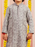 Boy's Yellow Kurta And Pyjama Set