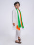 Jbn Creation Boy's' White Pure Cotton Kurta, Pyjama & Dupatta Set
