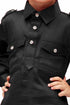 Boys' Black Cotton Pathani Kurta