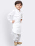 Boys' White Cotton Pathani