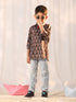 Boy's' Coffee Ethnic Shirt