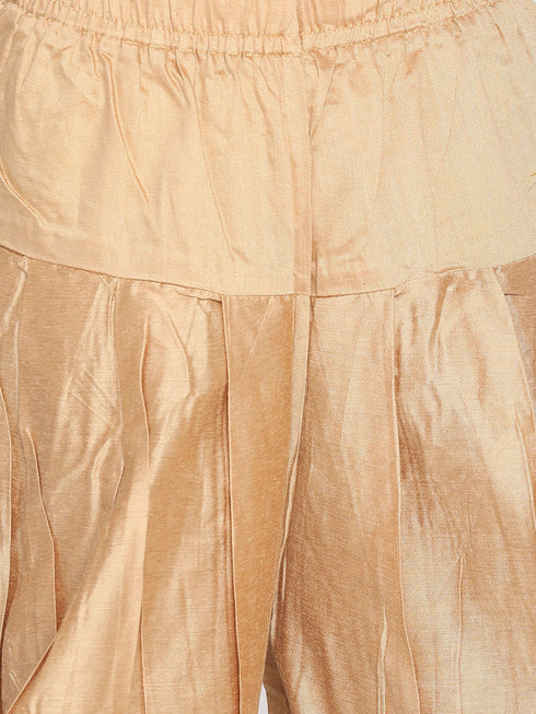 Boy's Gold Sherwani Set