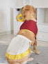 Dogs' Maroon Solid South Indian Style Lehenga Choli Set