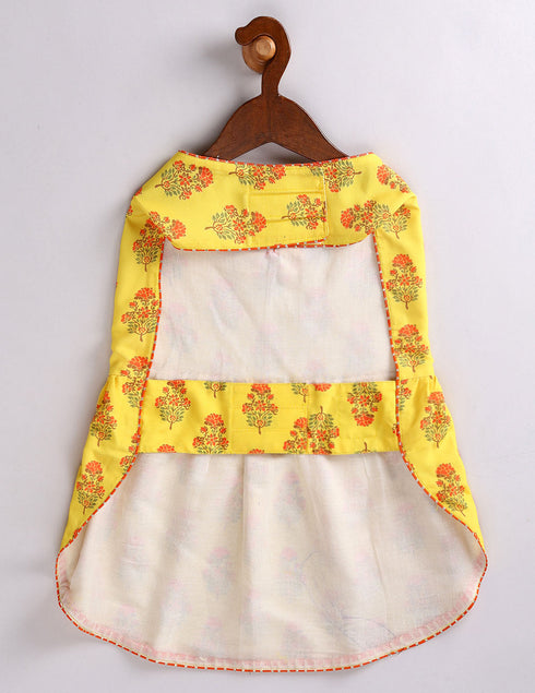 Dogs Allover Printed Rayon Sleeveless Dress