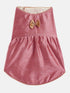 Pink Woven Silk Blend Siblings Set For Dogs