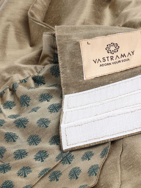 Dogs' Chiku Printed Flared Frock With Attached Bow