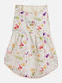 Dogs' Cream Floral Printed Cotton Blend Dress