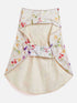 Dogs' Cream Floral Printed Cotton Blend Dress
