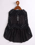Dogs Allover Mirror Work Embroidered Dress