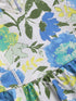 Blue Floral Cotton Dress For Girl's