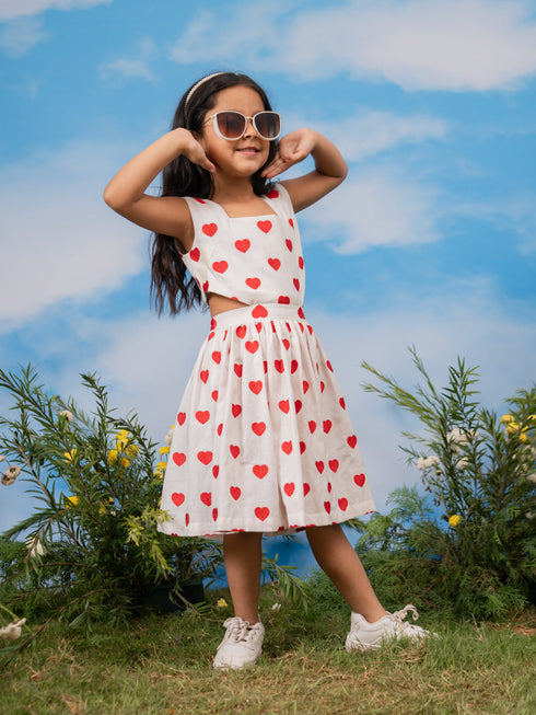 Girl's' White Dress