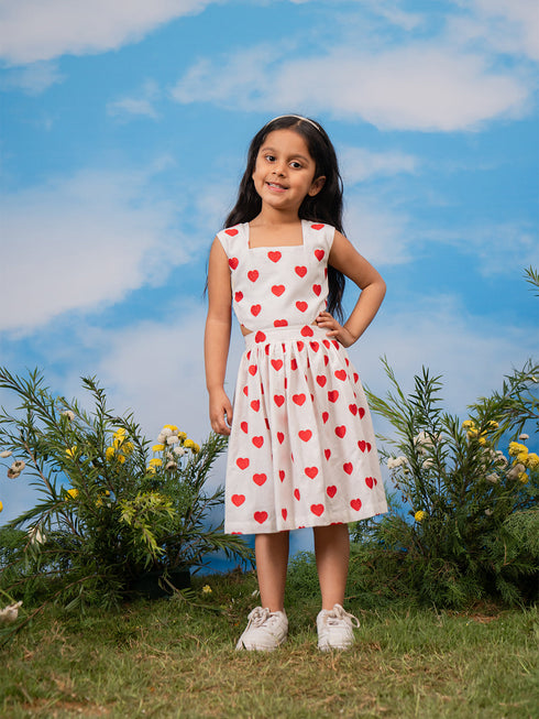 Girl's' White Dress