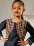 Girl's Black Viscose Kurta Patiala Set