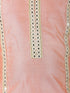 Girl's' Pink Viscose Kurta Pant Set