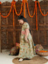 Girl's Green Ethnic Printed Long Dress