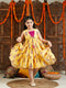 Girl's Yellow And Pink Ethnic Dress