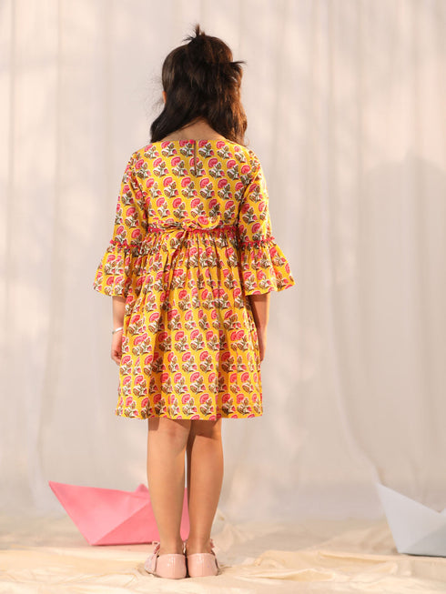 Girl's' Yellow Dress
