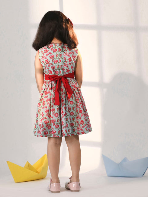 Girl's' Aqua Dress