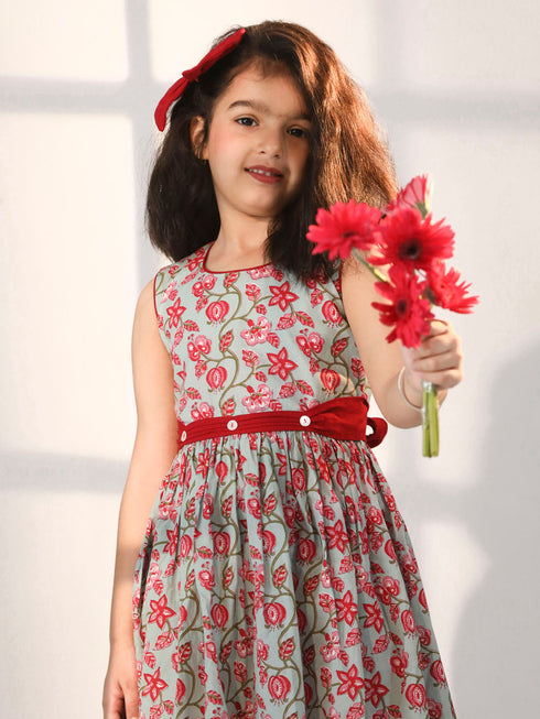 Girl's' Aqua Dress