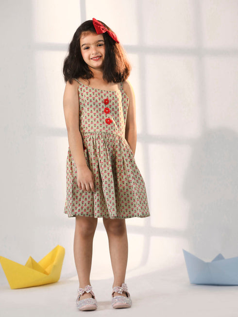 Girl's' Mint Green Dress