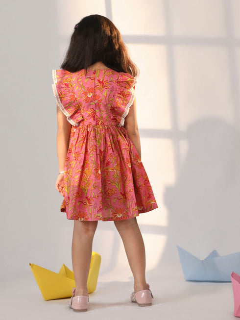Girl's' Pink Dress