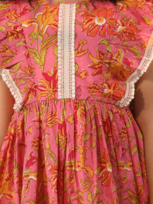 Girl's' Pink Dress