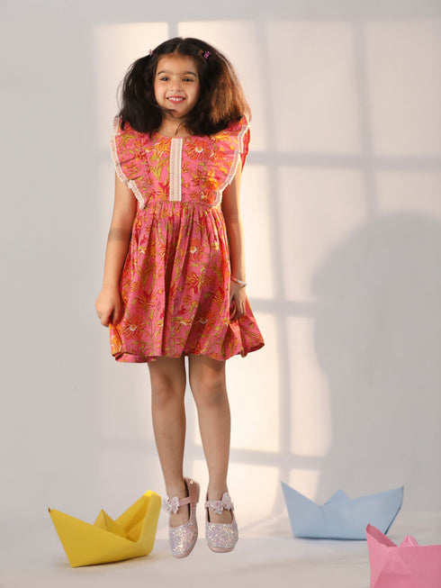 Girl's' Pink Dress