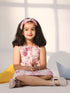 Girl's' Pink Cotton Summer Dress