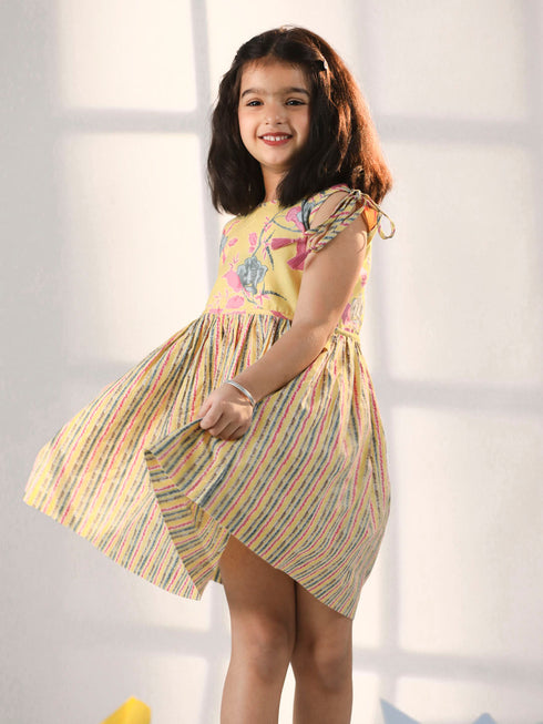 Girl's' Yellow Dress